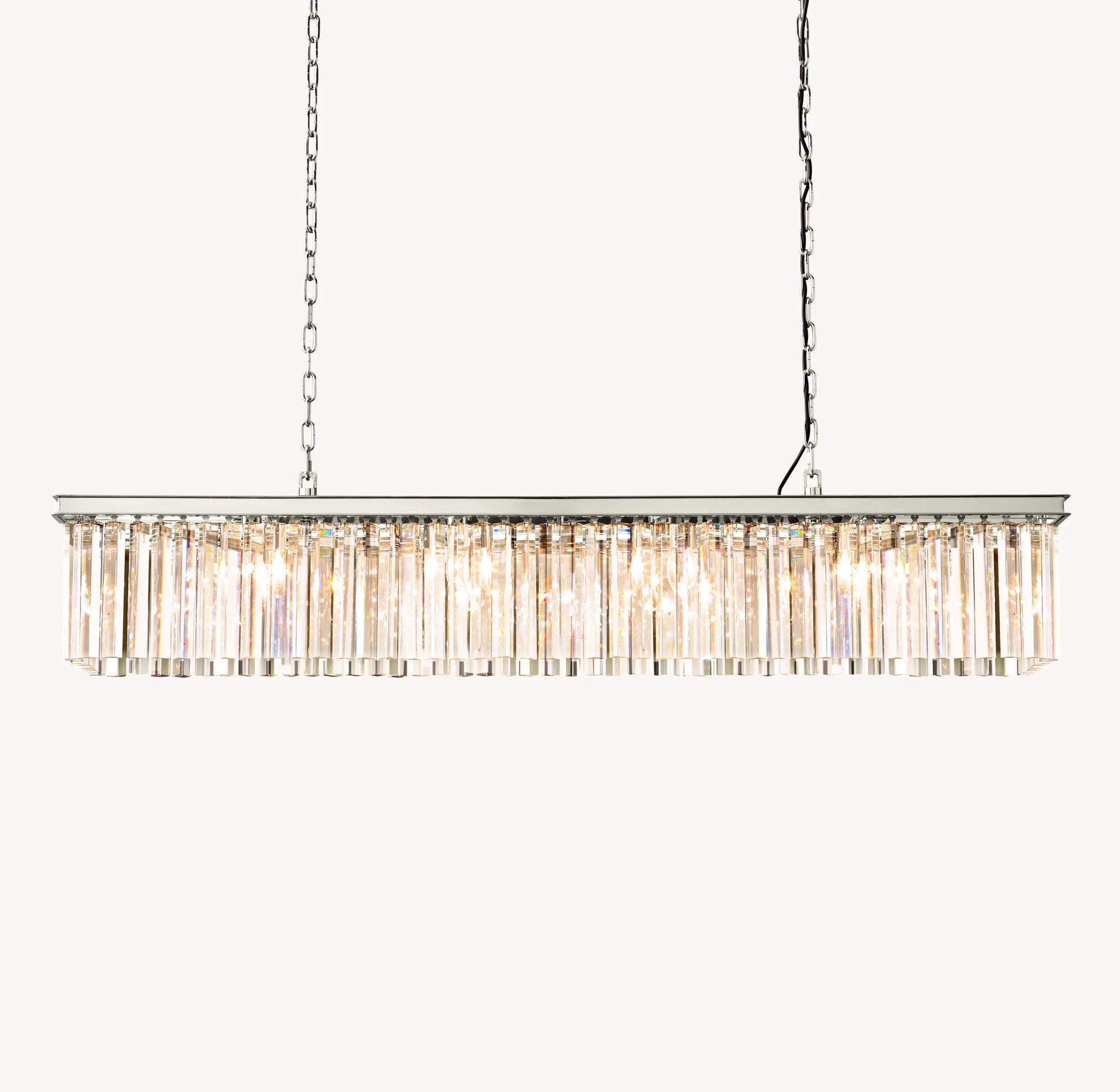 WOMO Crystal Prism Rectangular Chandelier - Rhys