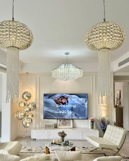 WOMO Jellyfish Beaded Crystal Chandelier-WM2371