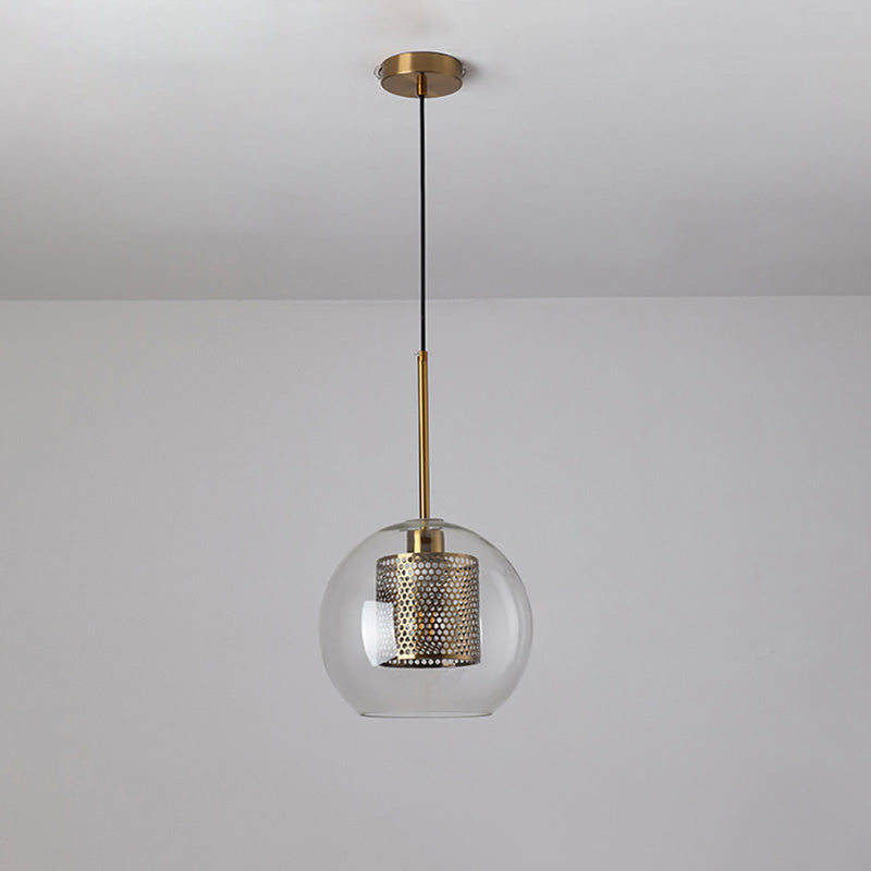 WOMO Elegant Round/Cylinder Glass Pendant Light-WM2095