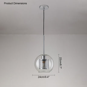 WOMO Elegant Round/Cylinder Glass Pendant Light-WM2095