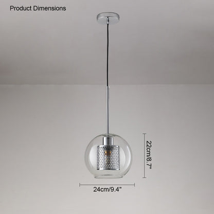 WOMO Elegant Round/Cylinder Glass Pendant Light-WM2095