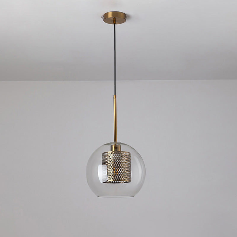 WOMO Elegant Round/Cylinder Glass Pendant Light-WM2095