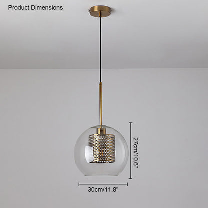 WOMO Elegant Round/Cylinder Glass Pendant Light-WM2095