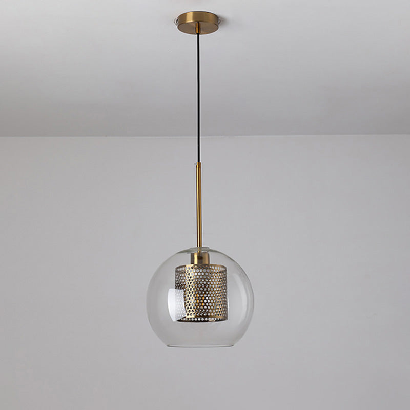 WOMO Elegant Round/Cylinder Glass Pendant Light-WM2095