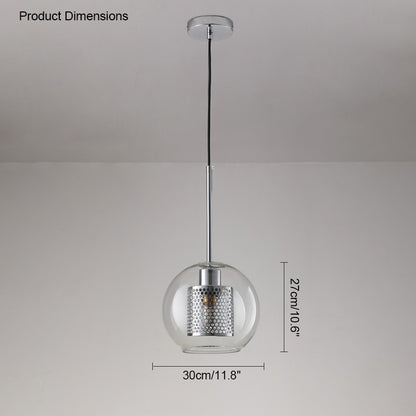 WOMO Elegant Round/Cylinder Glass Pendant Light-WM2095