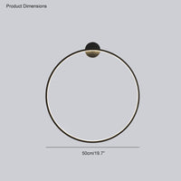 WOMO Large Circular Accent Wall Sconce-WM6040