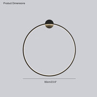 WOMO Large Circular Accent Wall Sconce-WM6040