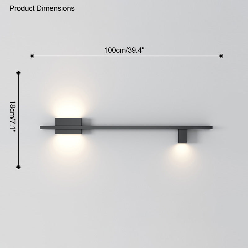 WOMO Long Linear Wall Sconce with Shelf-WM6072