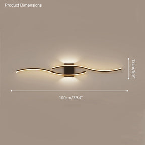 WOMO Curved Accent Wall Sconce-WM6005