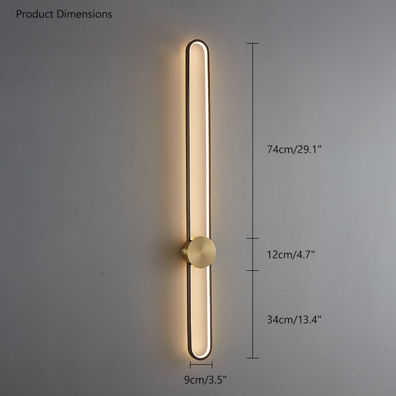 WOMO Long Oval LED Wall Sconce-WM6032