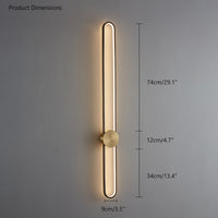 WOMO Long Oval LED Wall Sconce-WM6032