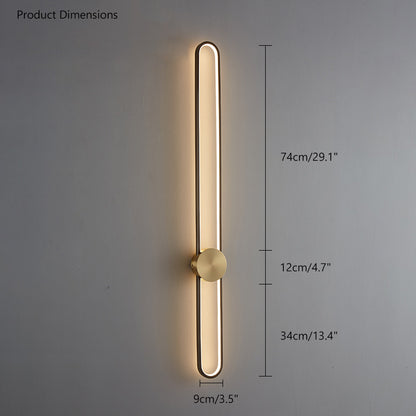 WOMO Long Oval LED Wall Sconce-WM6032