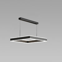 WOMO Tiered Black Square Chandelier-WM2016