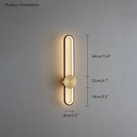 WOMO Long Oval LED Wall Sconce-WM6032
