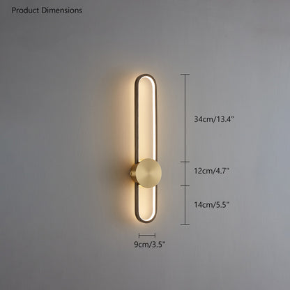 WOMO Long Oval LED Wall Sconce-WM6032