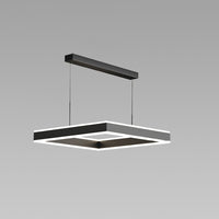 WOMO Tiered Black Square Chandelier-WM2016