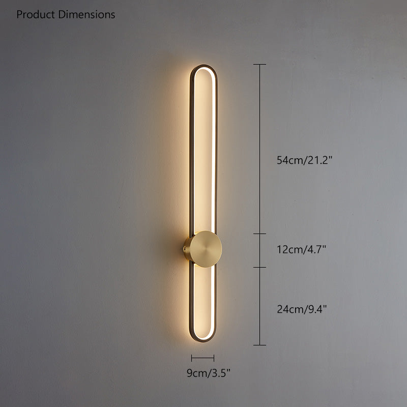 WOMO Long Oval LED Wall Sconce-WM6032