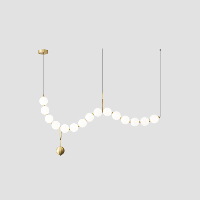 WOMO String Pearl Chandelier-WM2102