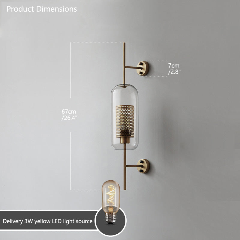 WOMO Industrial Hurricane Wall Sconce-WM6031