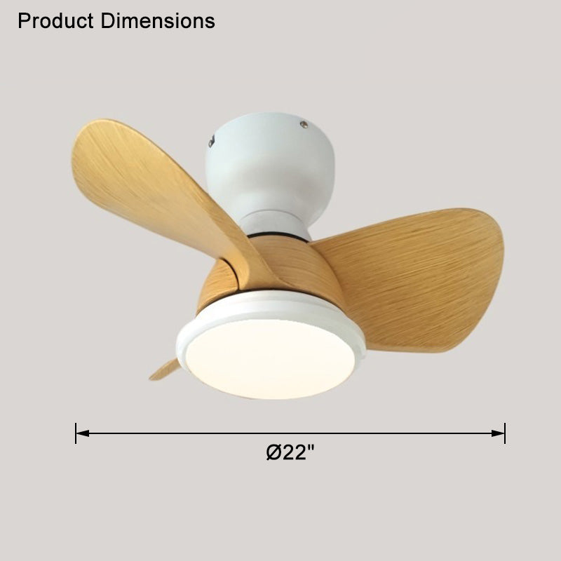 WOMO Small Low Profile Ceiling Fan Lamp-WM5096