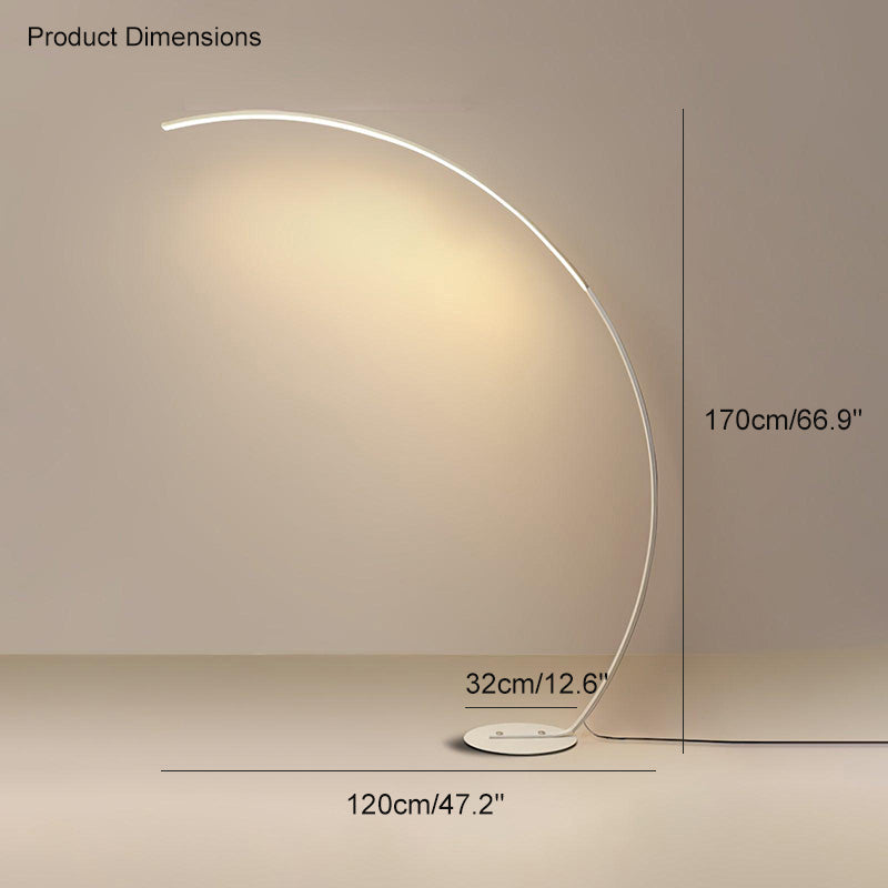 WOMO Crescent Arc LED Floor Lamp-WM7001