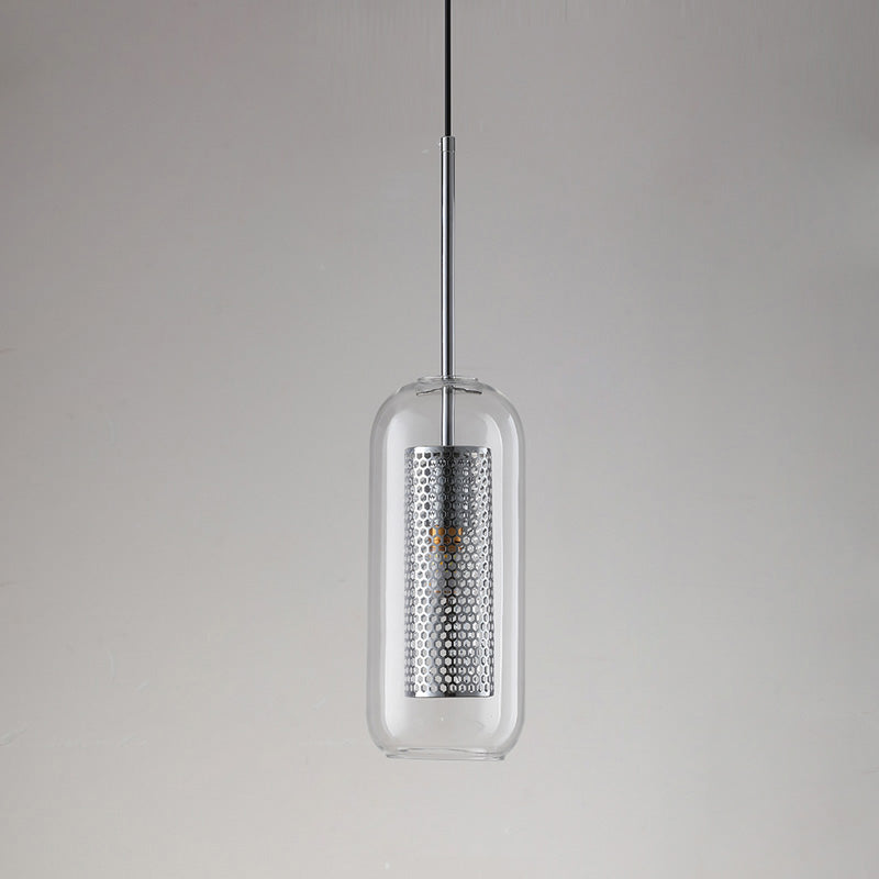 WOMO Elegant Round/Cylinder Glass Pendant Light-WM2095