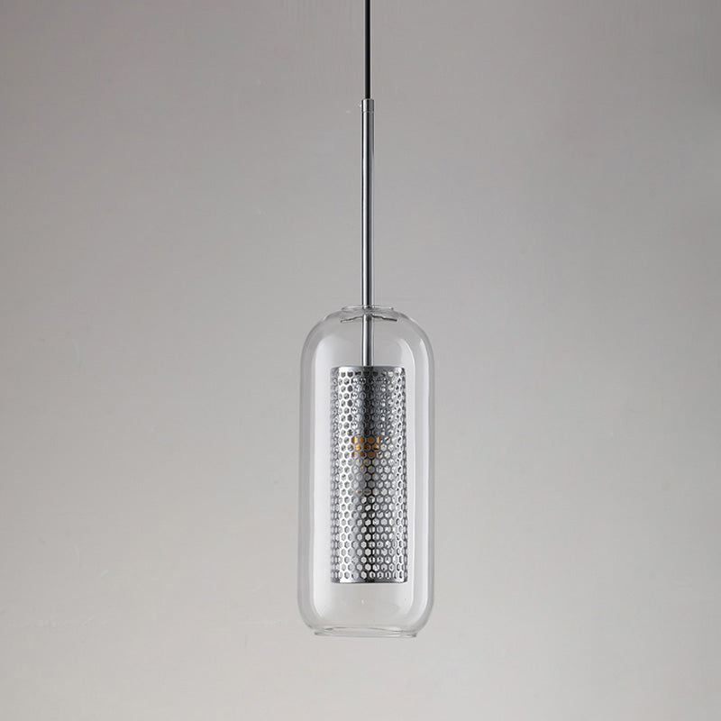 WOMO Elegant Round/Cylinder Glass Pendant Light-WM2095