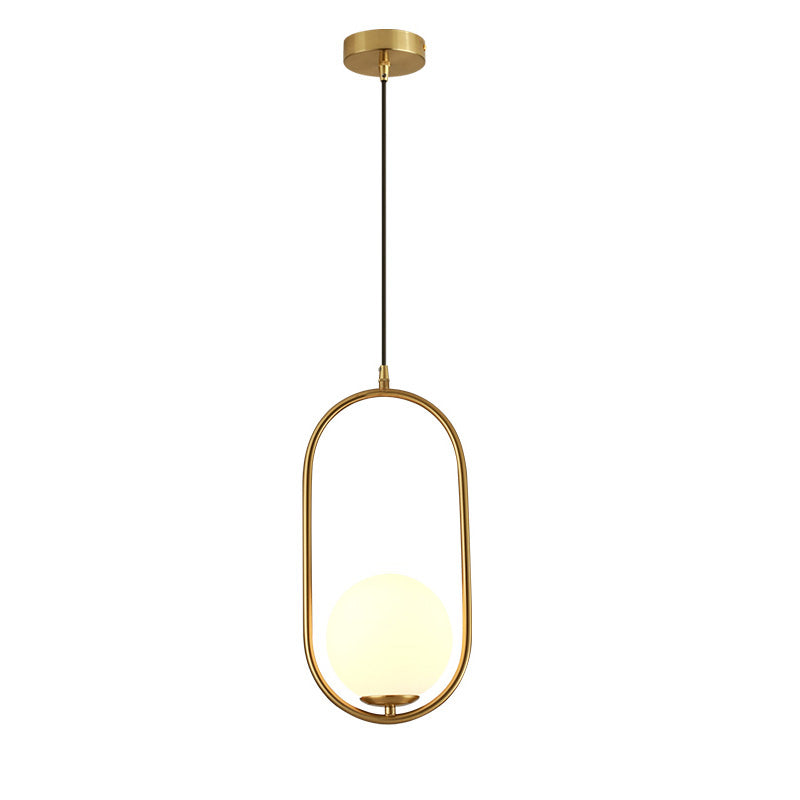 WOMO Glass Globe Pendant Light-WM2097