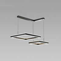 WOMO Tiered Black Square Chandelier-WM2016