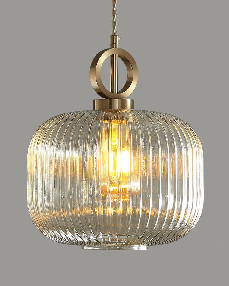 WOMO Reeded Glass Pendant Light-WM2264