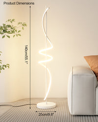 WOMO Dimmable Spiral Floor Lamp-WM7073