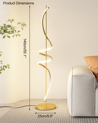 WOMO Dimmable Spiral Floor Lamp-WM7073