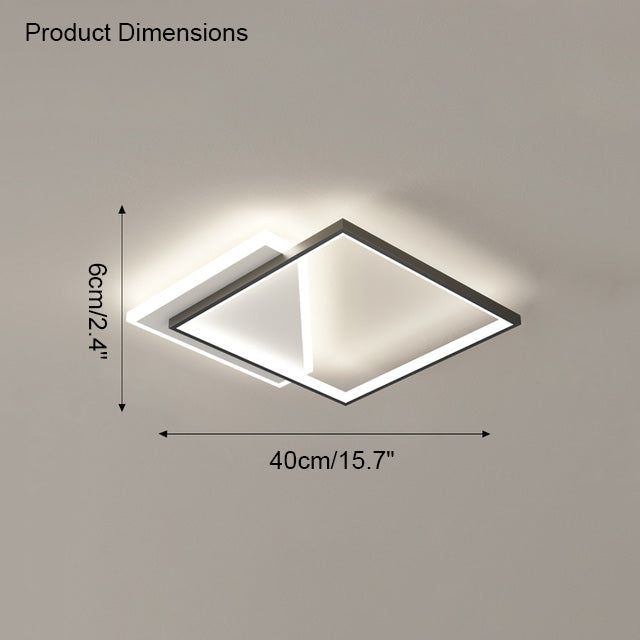 WOMO Geometric Flat Ceiling Light-WM1031