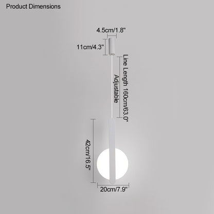 WOMO Disc LED Round Pendant Light-WM2138