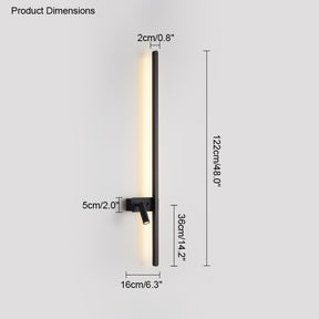 WOMO Switchable Long Linear Wall Sconce with Spotlight-WM6068