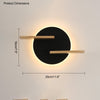 WOMO Round Accent Wall Sconce with Shelf, Switch and USB-WM6084 thumbnail