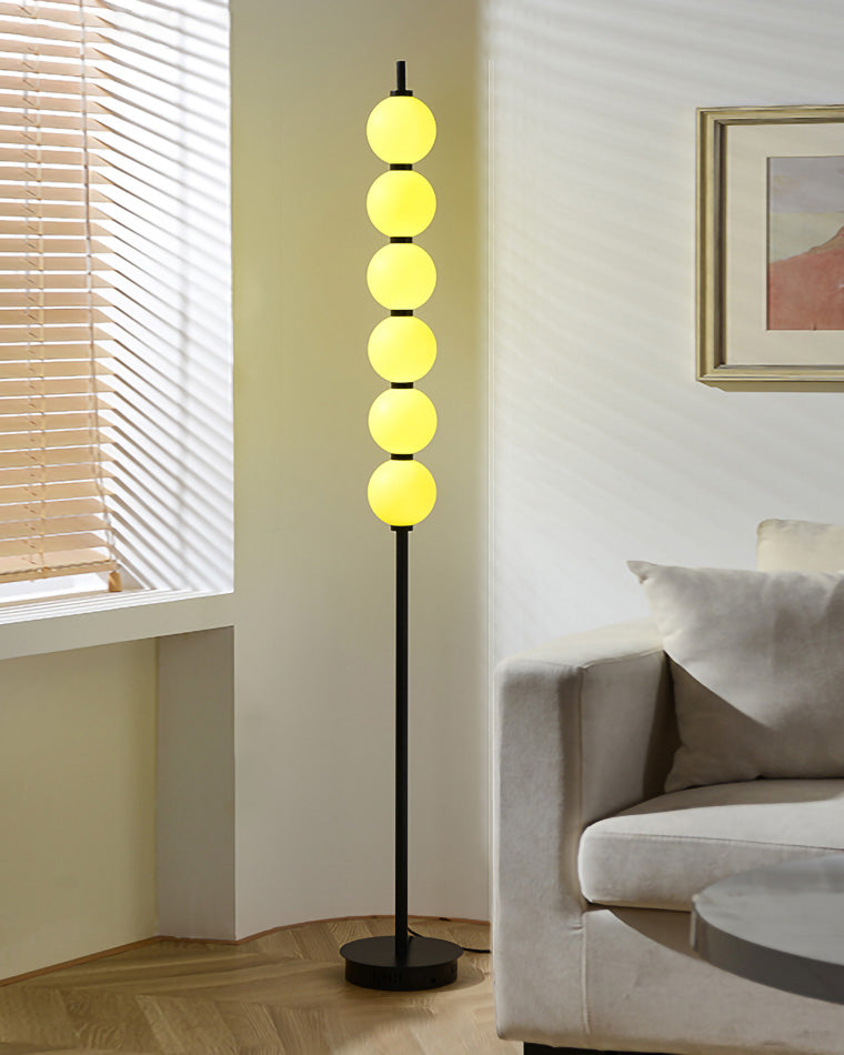 WOMO Colorful Stacked Ball Dimmable Corner Floor Lamp-WM7071