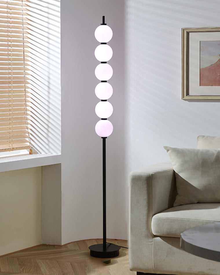 WOMO Colorful Stacked Ball Dimmable Corner Floor Lamp-WM7071