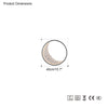 WOMO Moon Accent Wall Sconce-WM6073 thumbnail