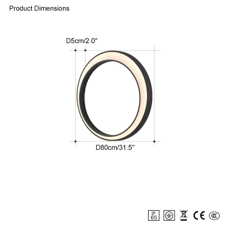 WOMO Outdoor Crescent Wall Light WM9012