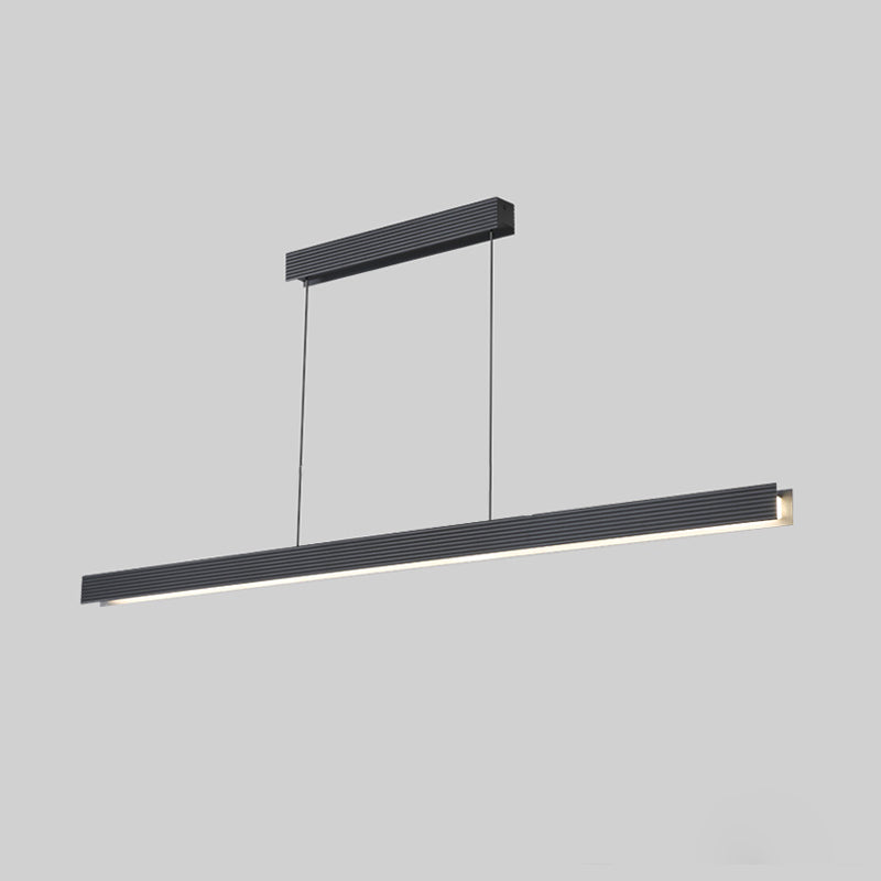 WOMO Contemporary Black Linear Led Pendant Light-WM2281