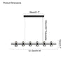 WOMO Brass Linear Chandelier-WM2225 thumbnail