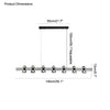 WOMO Brass Linear Chandelier-WM2225 thumbnail