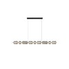 WOMO Amber/Smoked Glass Linear Chandelier-WM2221 thumbnail