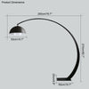 WOMO Dome Arc Floor Lamp over Couch-WM7063 thumbnail