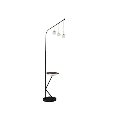 WOMO Dimmable Globe Tall Floor Lamp with Tray-WM7060