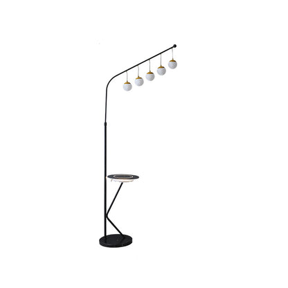 WOMO Dimmable Globe Tall Floor Lamp with Tray-WM7060