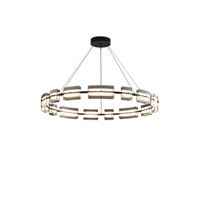 WOMO Tiered Circles Glass Chandelier-WM2220