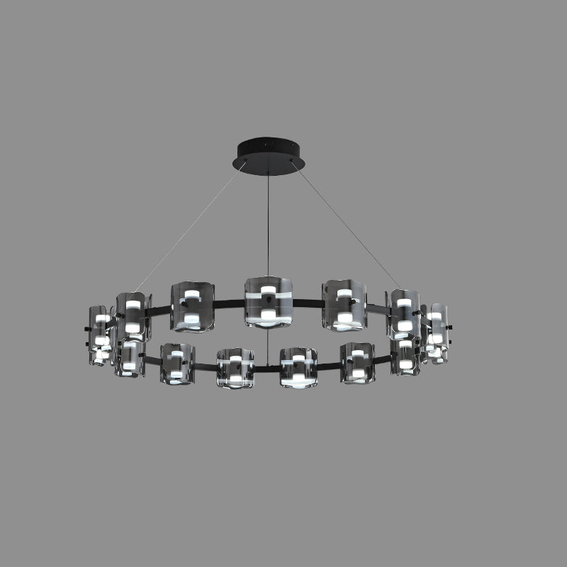 WOMO Circular Glass Chandelier-WM2218