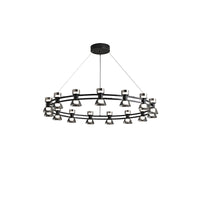 WOMO Modern Pillar Candle Round Chandelier-WM2224